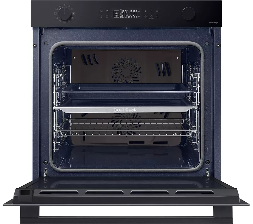 SAMSUNG Series 4 Dual Cook NV7B44205AK U4 Electric Smart Oven - Black