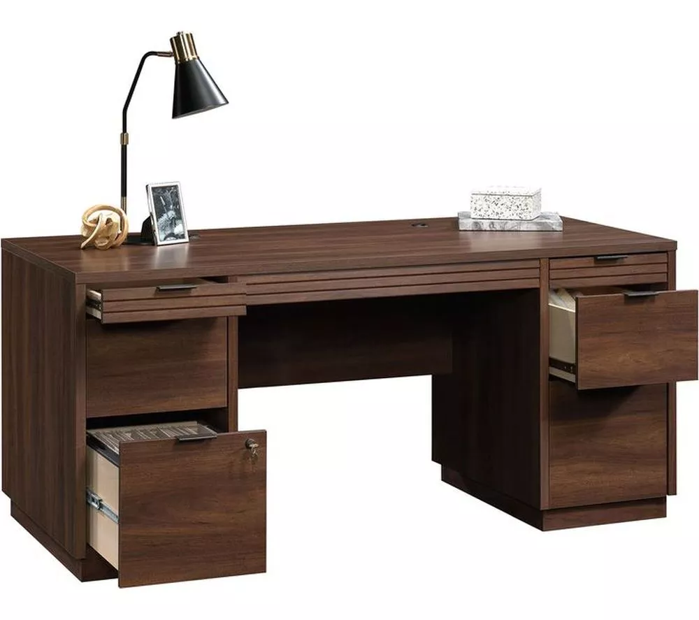 TEKNIK Elstree 5426484 Executive Desk - Spiced Mahogany