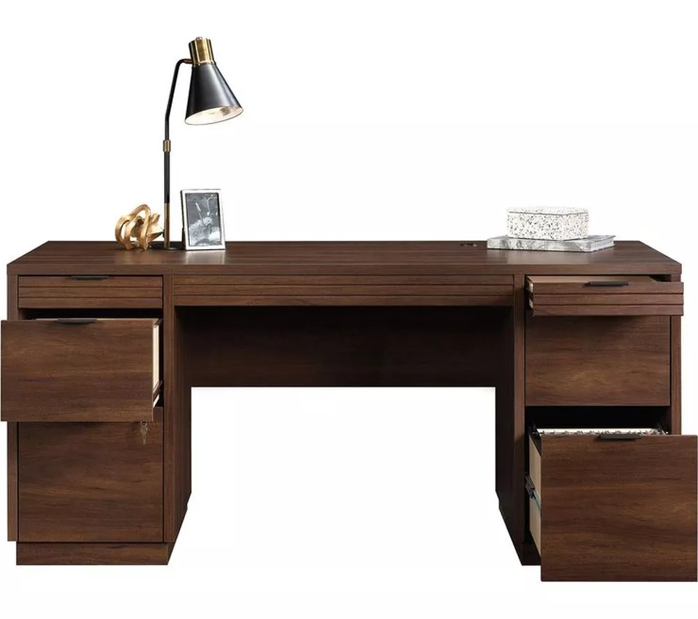 TEKNIK Elstree 5426484 Executive Desk - Spiced Mahogany