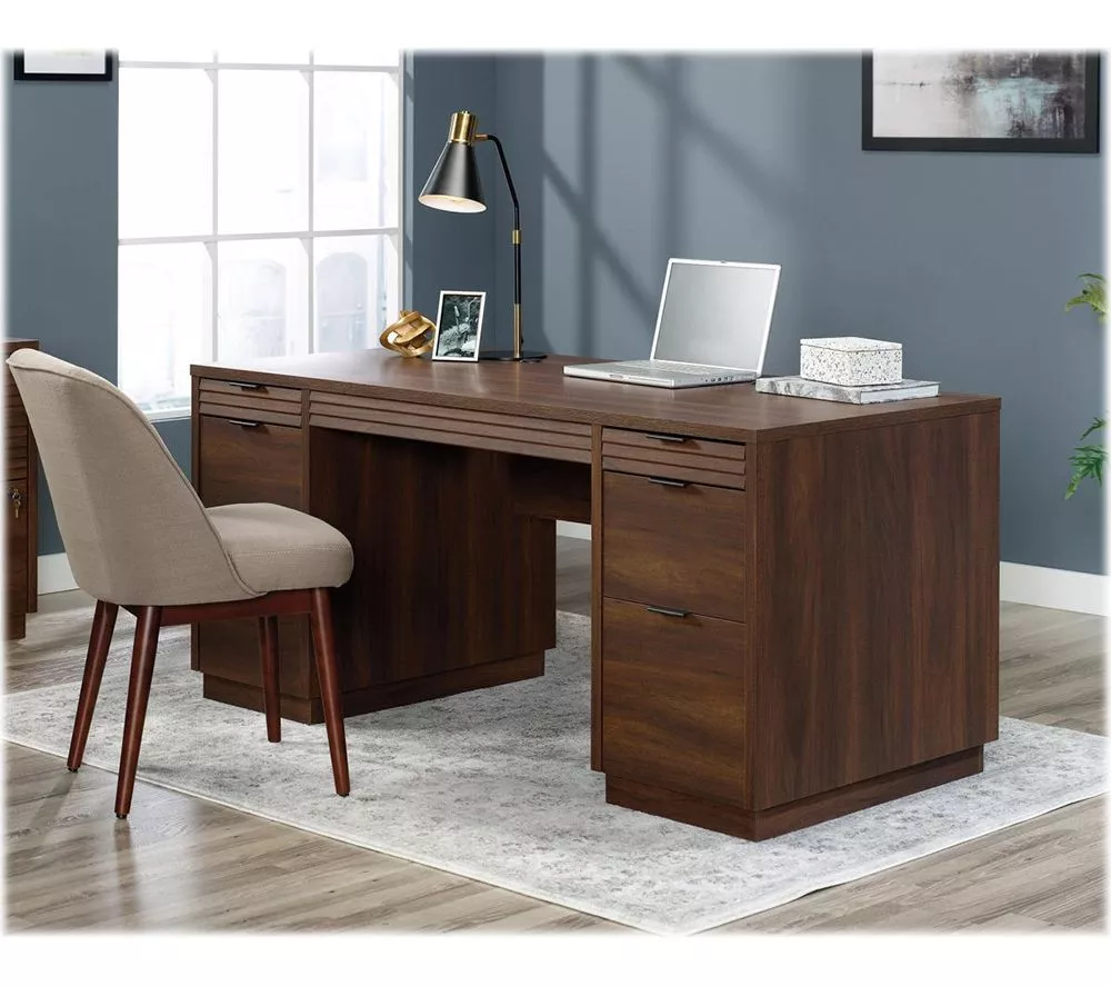 TEKNIK Elstree 5426484 Executive Desk - Spiced Mahogany