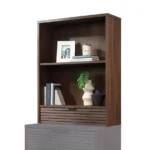 TEKNIK Elstree 5426910 Work Hutch with Drawer - Spiced Mahogany