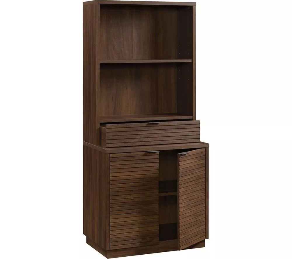 TEKNIK Elstree 5426910 Work Hutch with Drawer - Spiced Mahogany