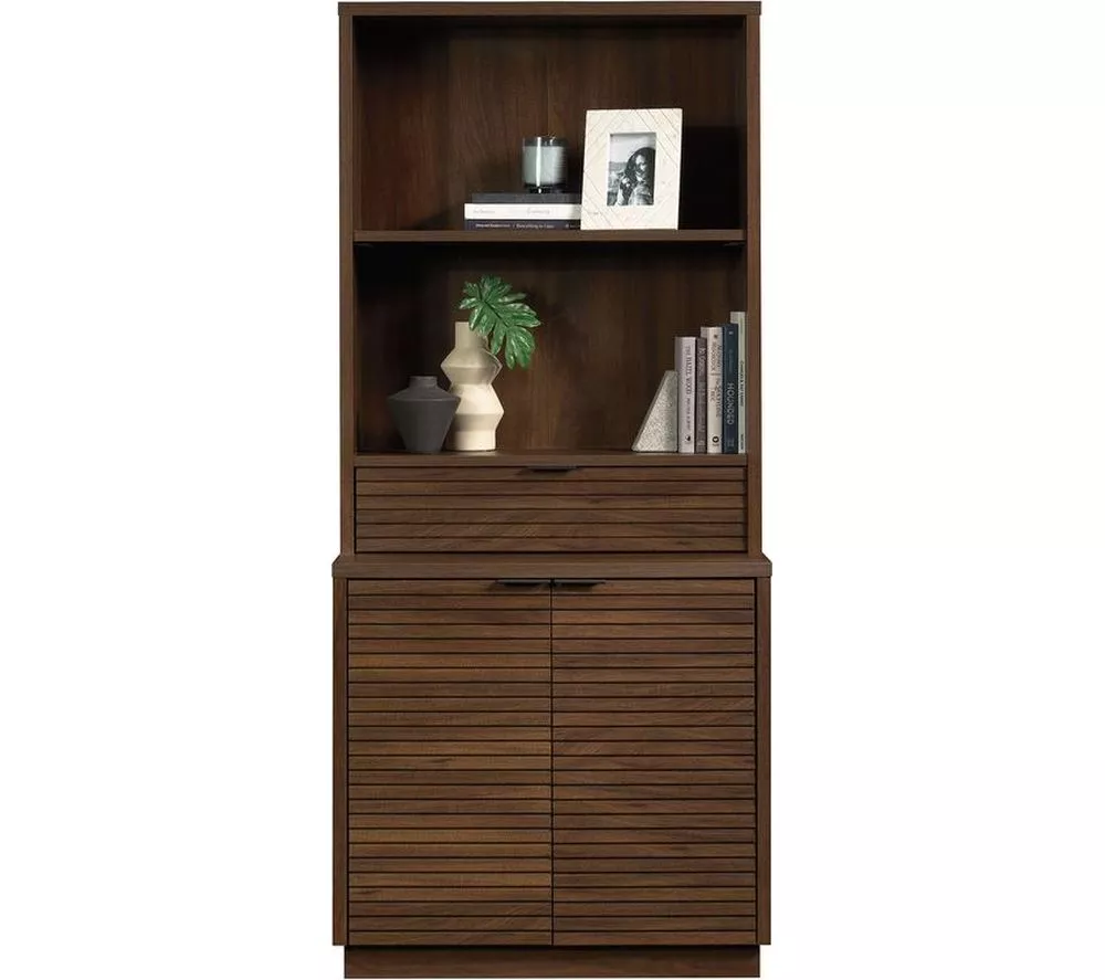 TEKNIK Elstree 5426910 Work Hutch with Drawer - Spiced Mahogany