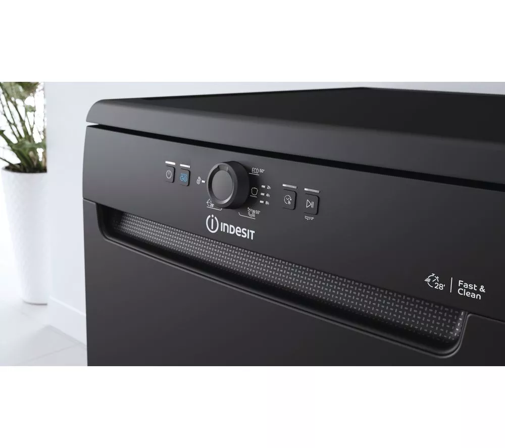 INDESIT D2FHK26BUK Full-size Dishwasher - Black