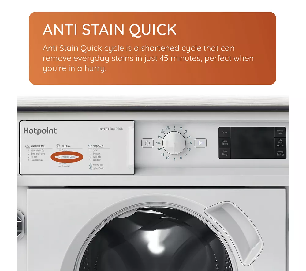 HOTPOINT BI WDHG 961485 UK Integrated 9 kg Washer Dryer