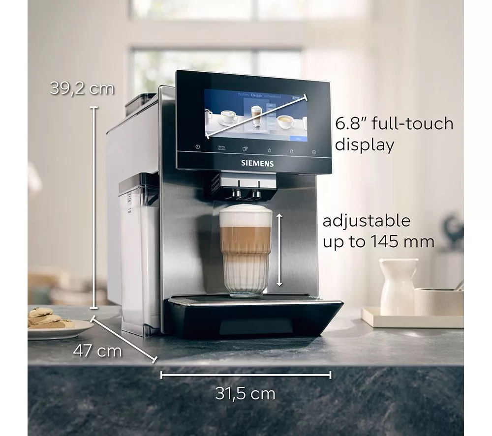 SIEMENS TQ907GB3 EQ900 Smart Bean to Cup Coffee Machine - Black