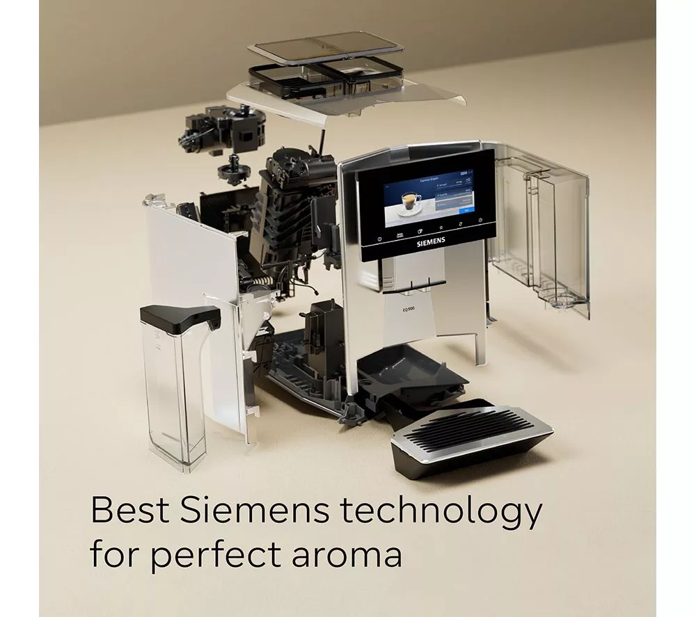 SIEMENS TQ907GB3 EQ900 Smart Bean to Cup Coffee Machine - Black