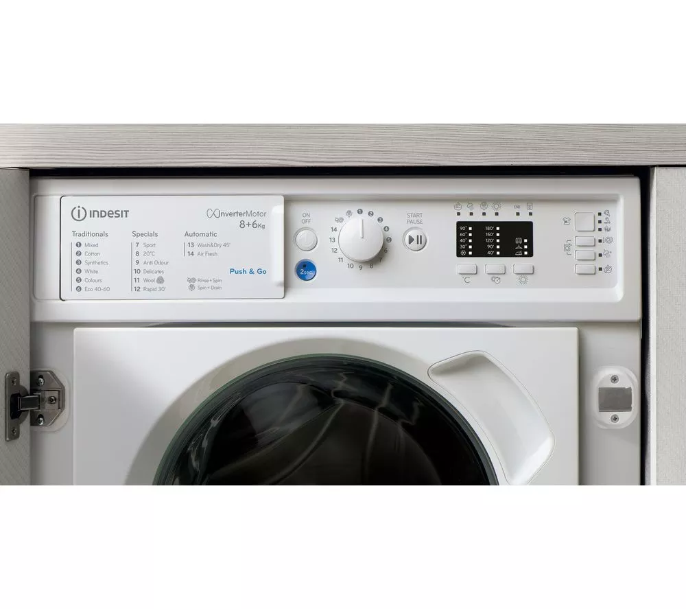 INDESIT BI WDIL 861485 UK Integrated 8 kg Washer Dryer