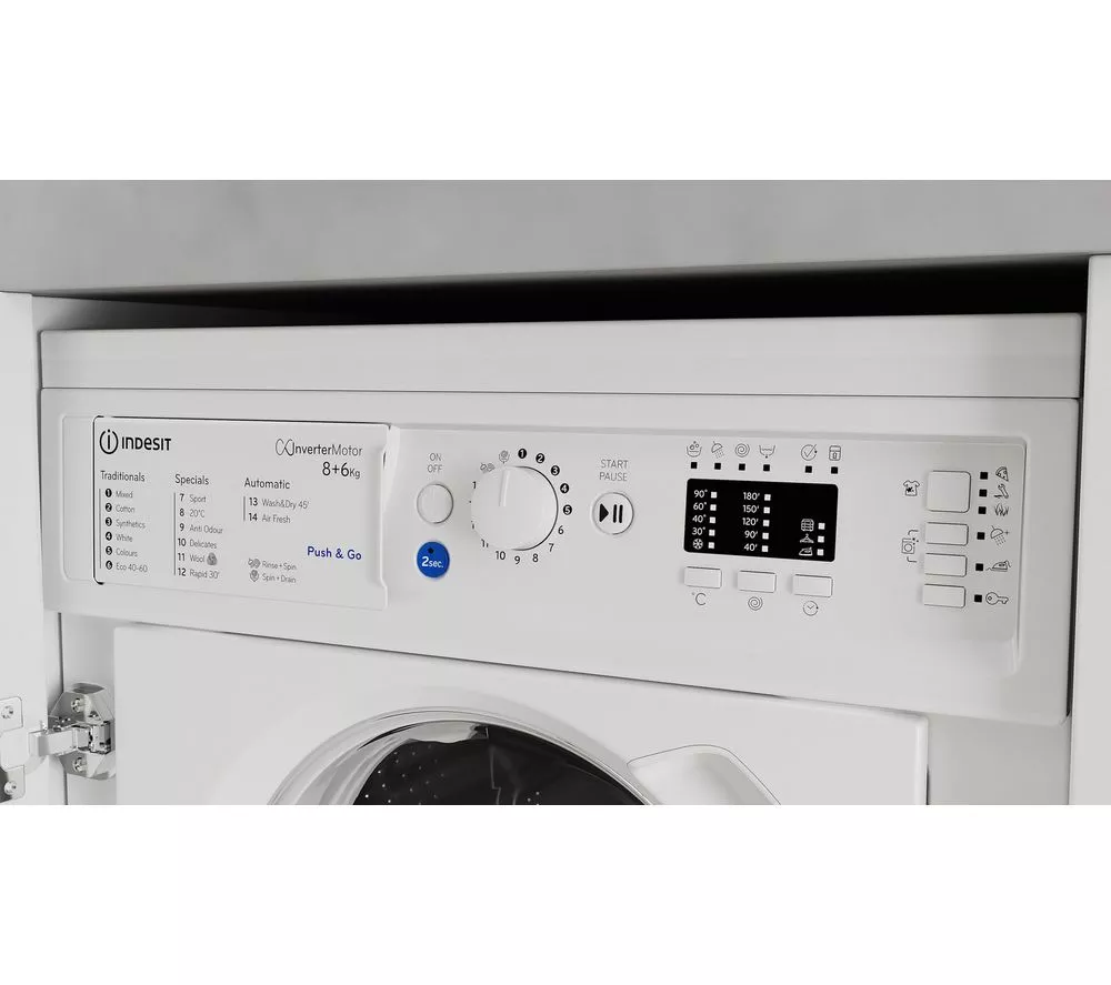 INDESIT BI WDIL 861485 UK Integrated 8 kg Washer Dryer