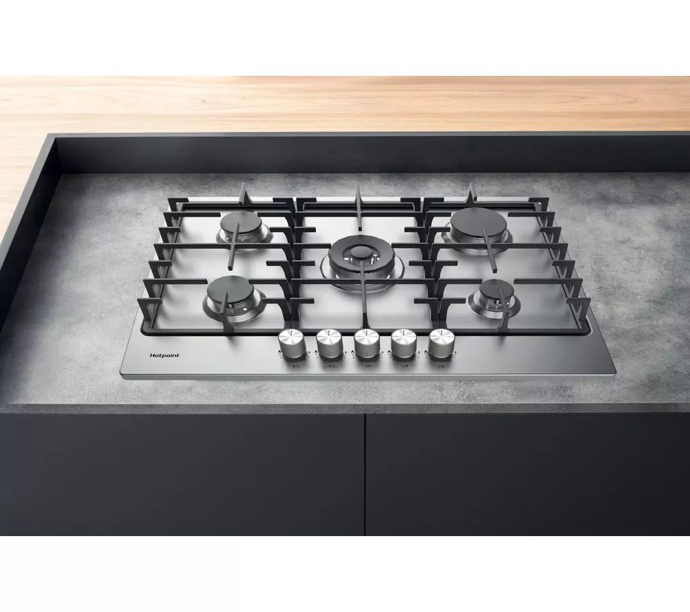 HOTPOINT PPH 75G DF IX UK 73 cm Gas Hob - Stainless Steel