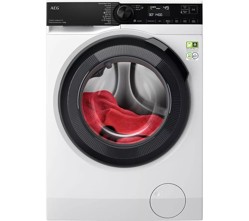 AEG AbsoluteCare LFR94846WS 8 kg 1400 Spin Washing Machine - White
