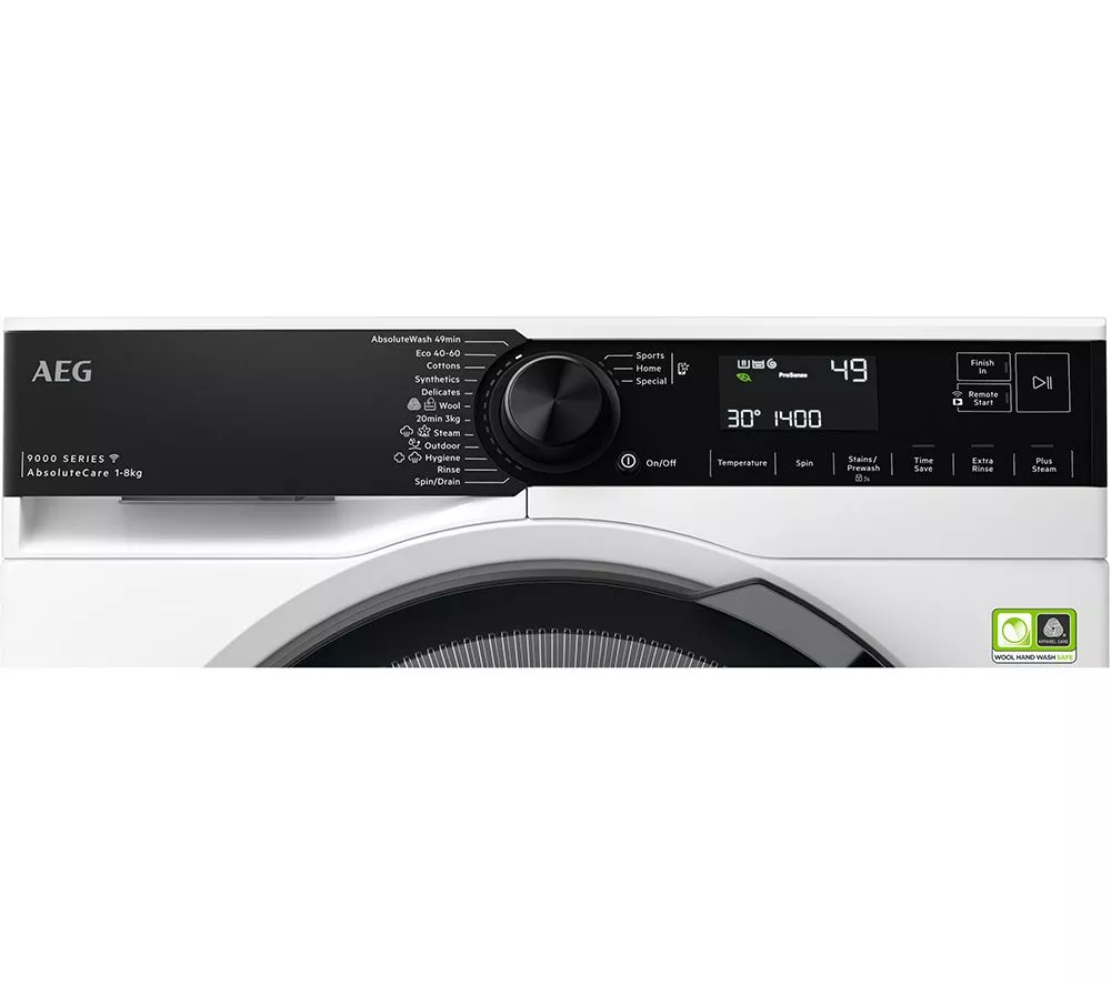 AEG AbsoluteCare LFR94846WS 8 kg 1400 Spin Washing Machine - White