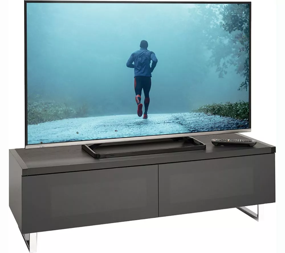 AVF Panorama PM120WB 1200 mm Reversible Top TV Stand - Walnut or Black