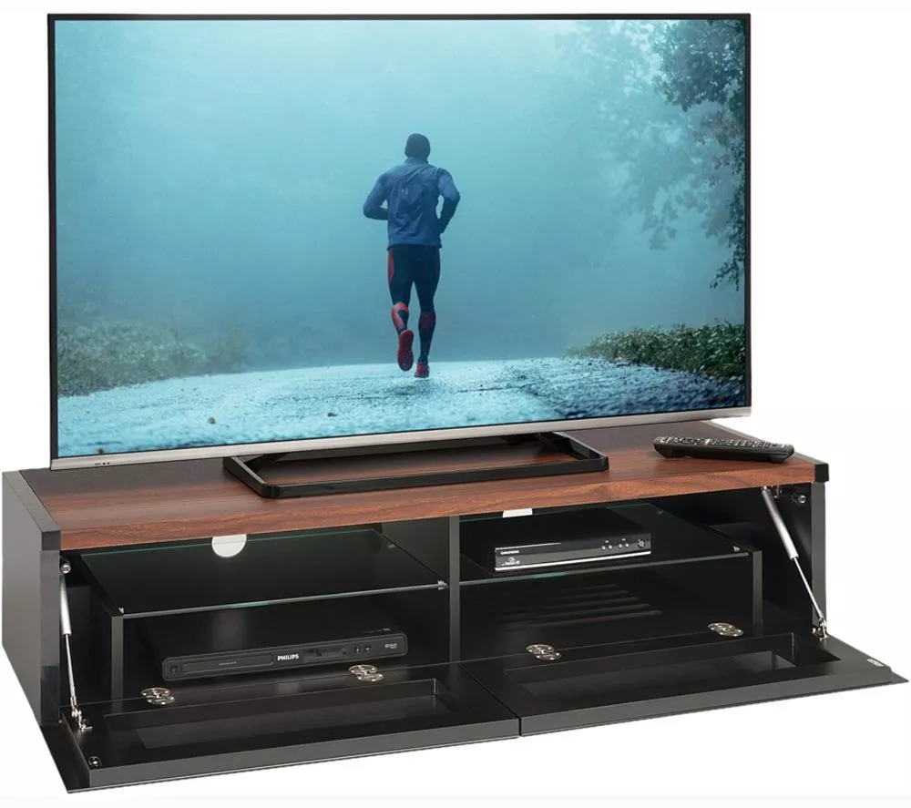AVF Panorama PM120WB 1200 mm Reversible Top TV Stand - Walnut or Black