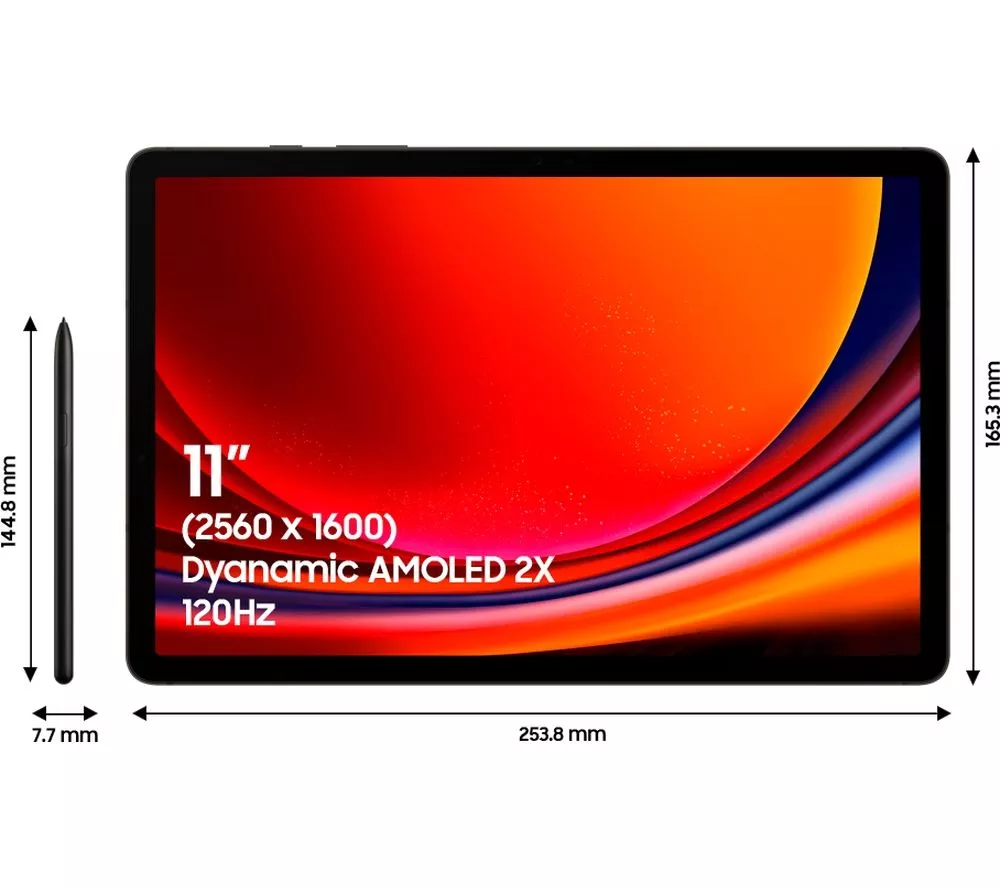 SAMSUNG Galaxy Tab S9 11" Tablet - 256 GB Graphite