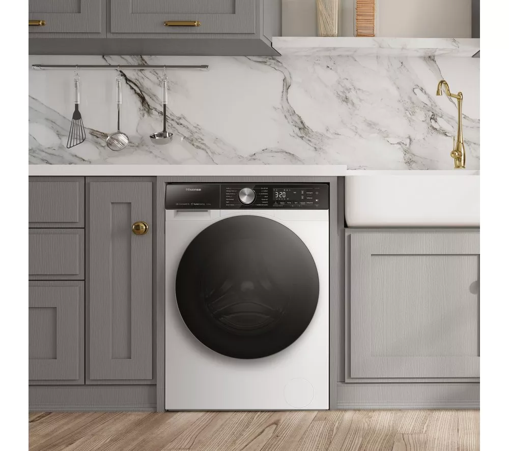 HISENSE 5S Series Auto Dosing WF5S1045BW WiFi-enabled 10 kg 1400 Spin Washing Machine - White
