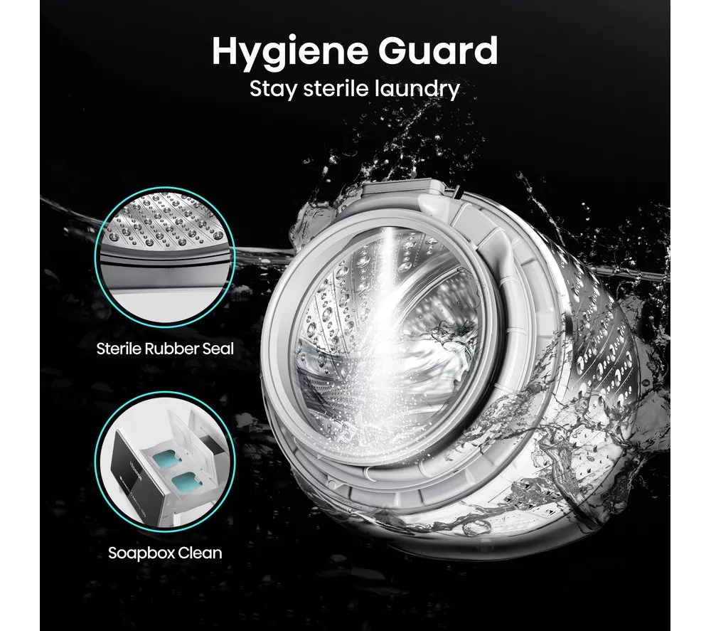 HISENSE 5S Series Auto Dosing WF5S1045BW WiFi-enabled 10 kg 1400 Spin Washing Machine - White