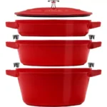 STAUB 40508-386-0 3-piece Cookware Set - Cherry