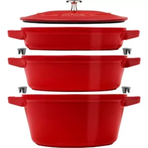 STAUB 40508-386-0 3-piece Cookware Set - Cherry