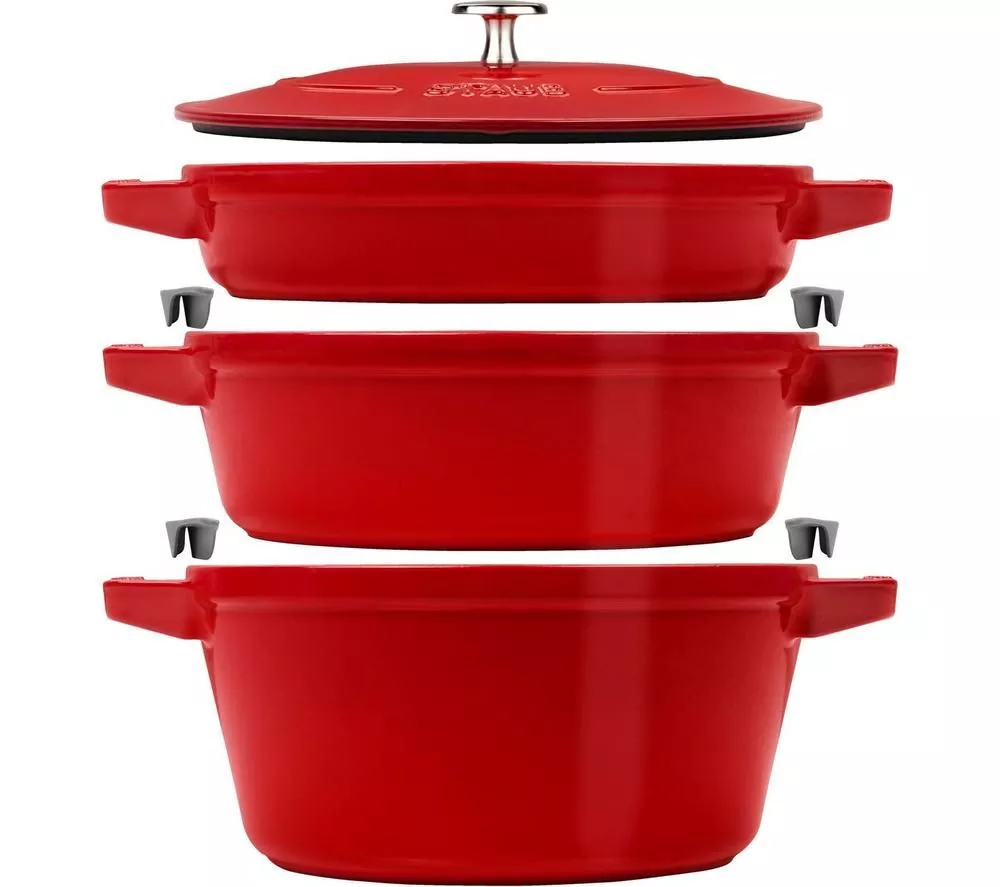 STAUB 40508-386-0 3-piece Cookware Set - Cherry