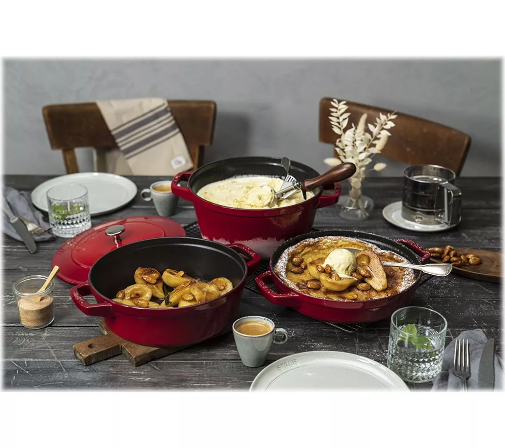 STAUB 40508-386-0 3-piece Cookware Set - Cherry