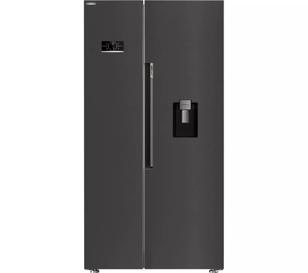 BEKO ASD2442VPZ American Style Fridge Freezer - Black