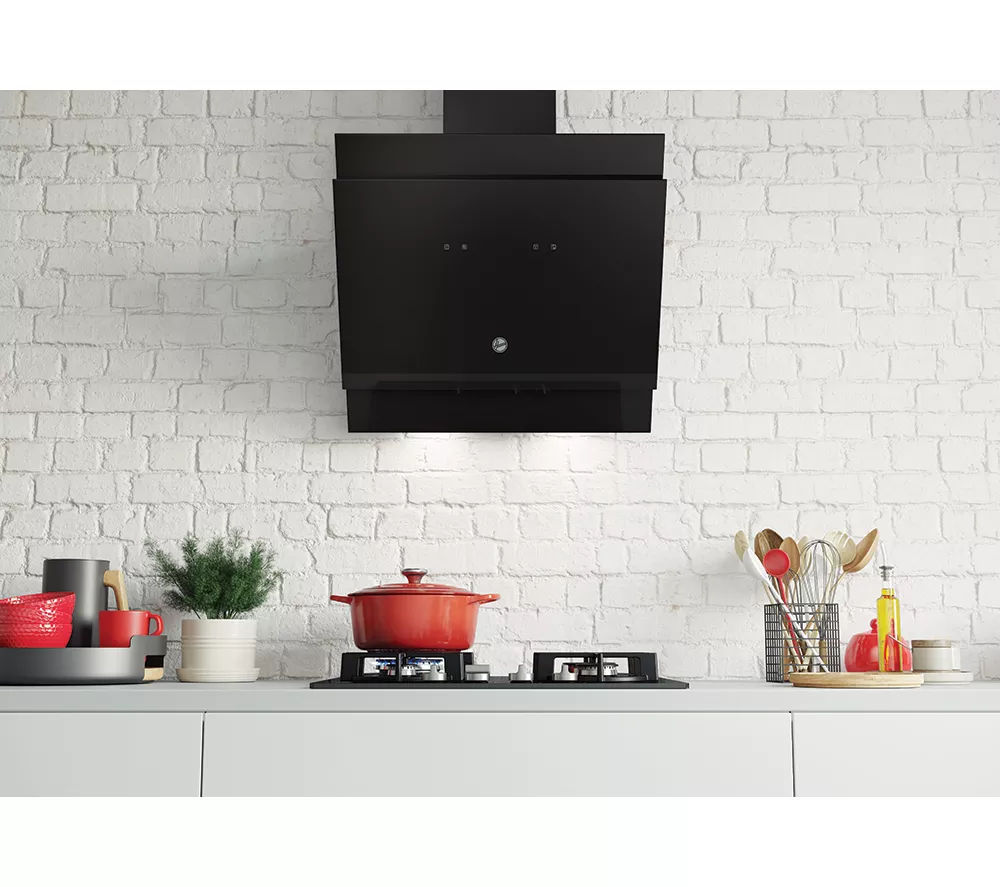 HOOVER HDG6DCK3BWIFI Chimney Smart Cooker Hood - Black
