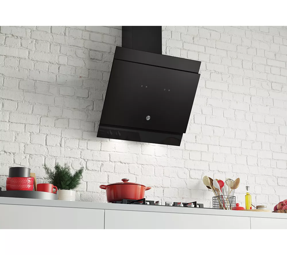HOOVER HDG6DCK3BWIFI Chimney Smart Cooker Hood - Black