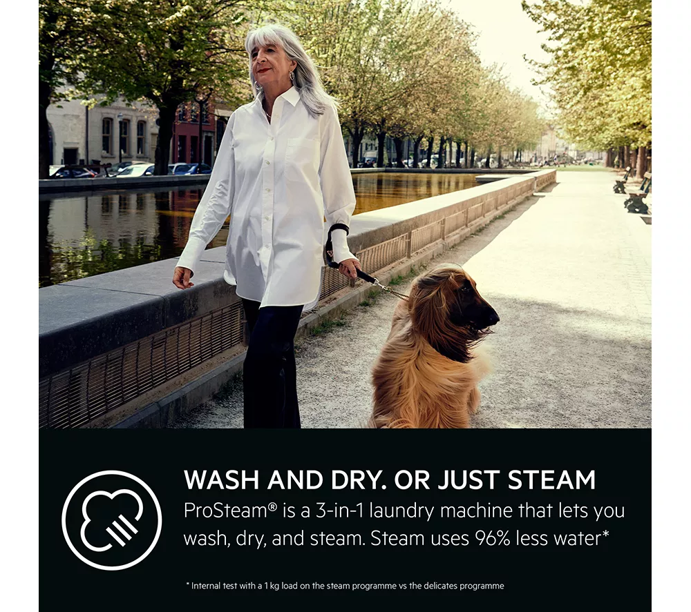 AEG 7000 Series LWR7185M4B 8 kg Washer Dryer - White