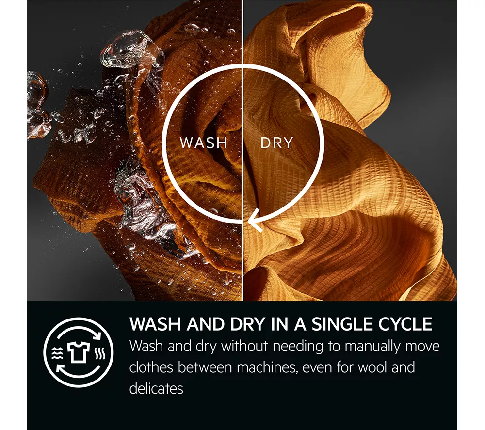 AEG 7000 Series LWR7195M4B 9 kg Washer Dryer - White