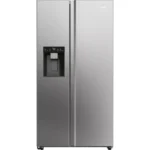 HAIER HSW79F18CIMM American-Style Smart Fridge Freezer - Platinum Inox