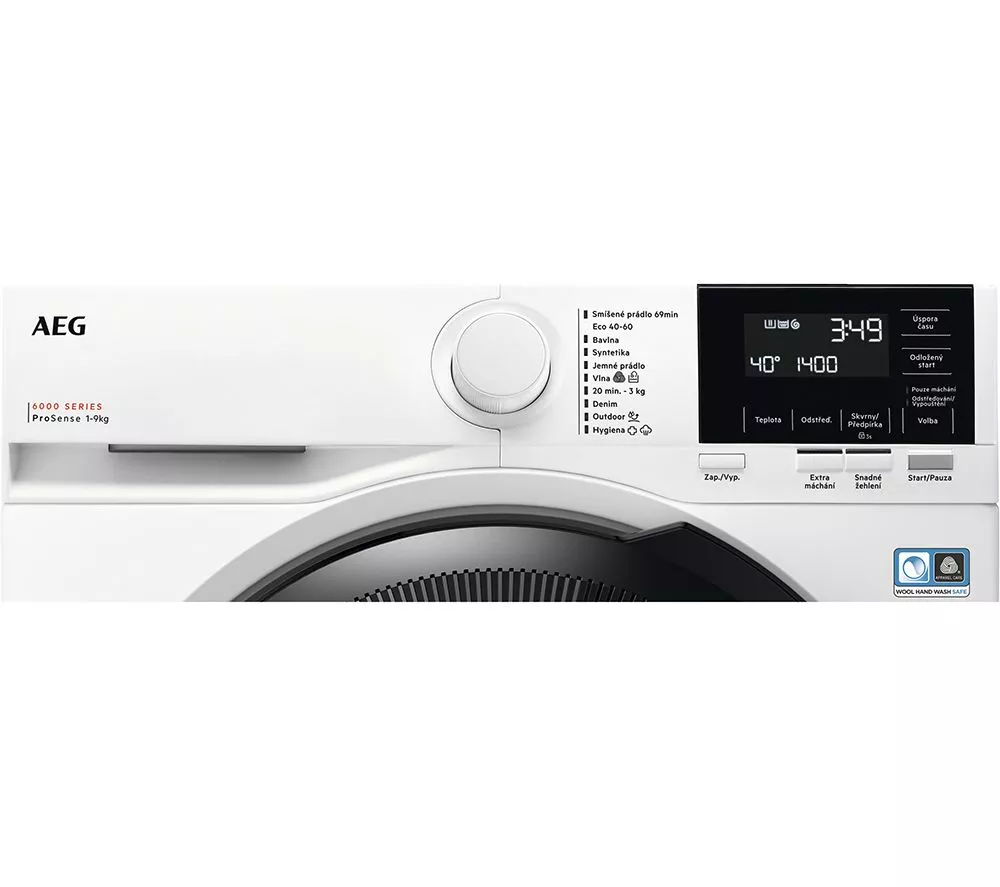 AEG 6000 ProSense LFR61944B 9 kg 1400 Spin Washing Machine - White