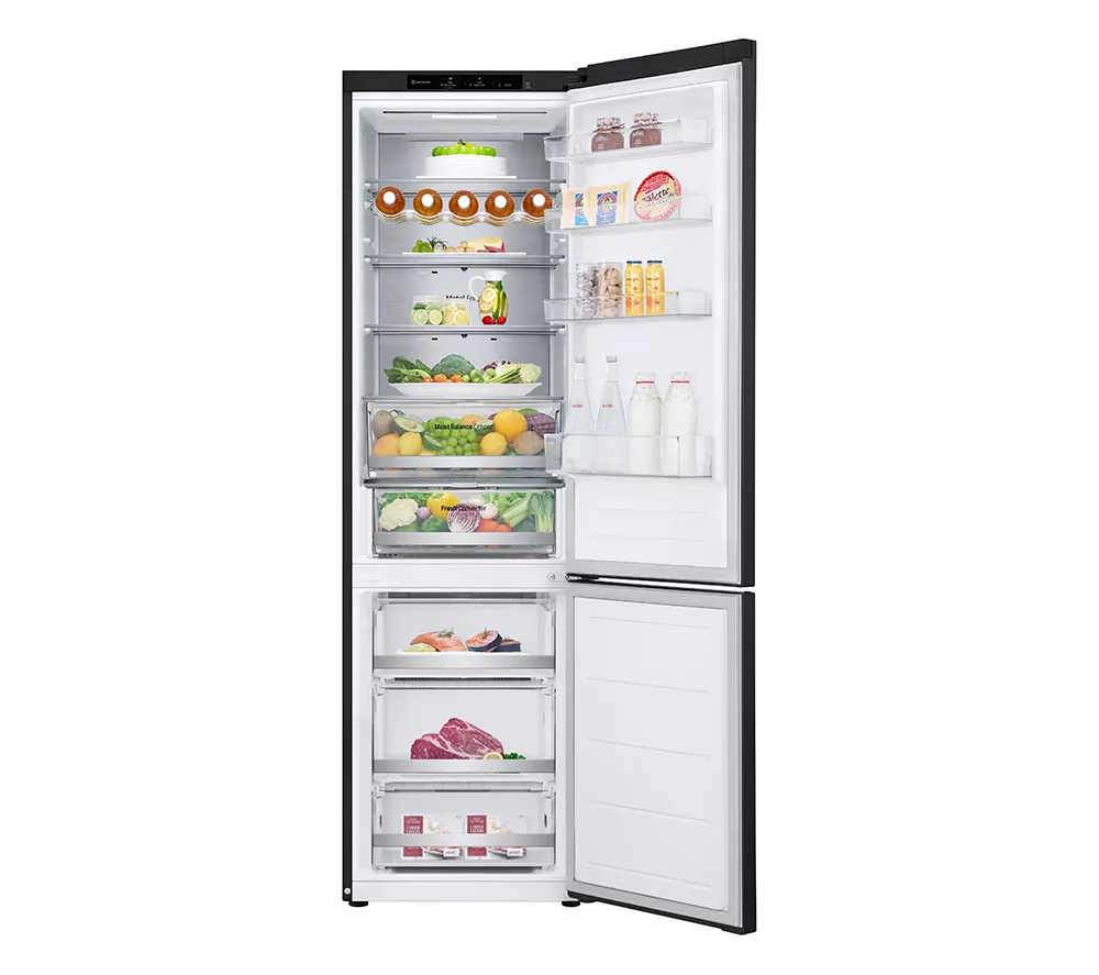 LG NatureFRESH GBV5240CEP 70 30 Fridge Freezer - Black