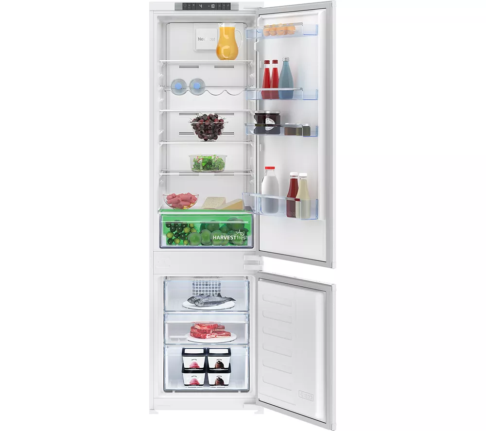BEKO HarvestFresh BCND4V973 Integrated 70 30 Fridge Freezer - Sliding Hinge