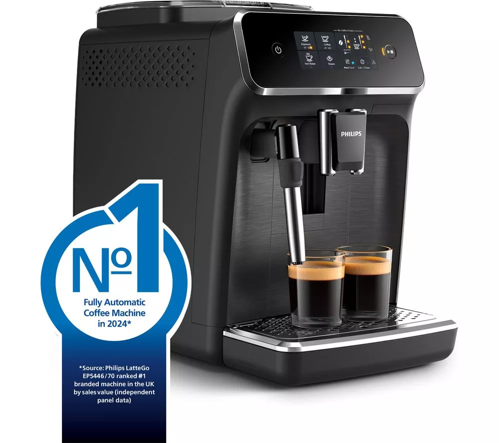 PHILIPS Series 2200 EP2220 10 Bean to Cup Coffee Machine - Black