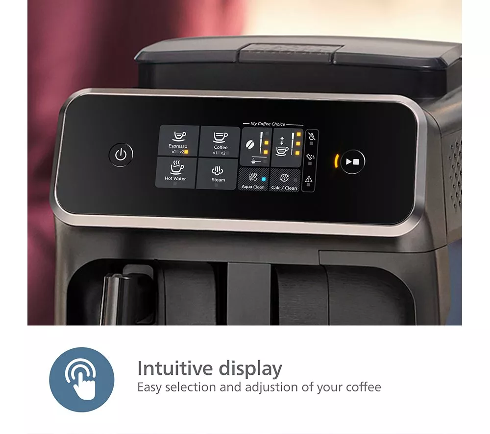 PHILIPS Series 2200 EP2220 10 Bean to Cup Coffee Machine - Black