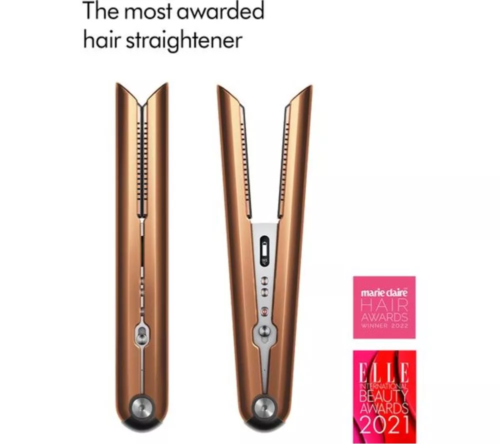 DYSON Corrale Hair Straightener - Bright Copper & Bright Nickel