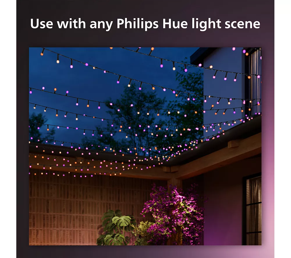 PHILIPS HUE Festavia Smart LED Colour String Lights - 500 mini LEDs 40 m