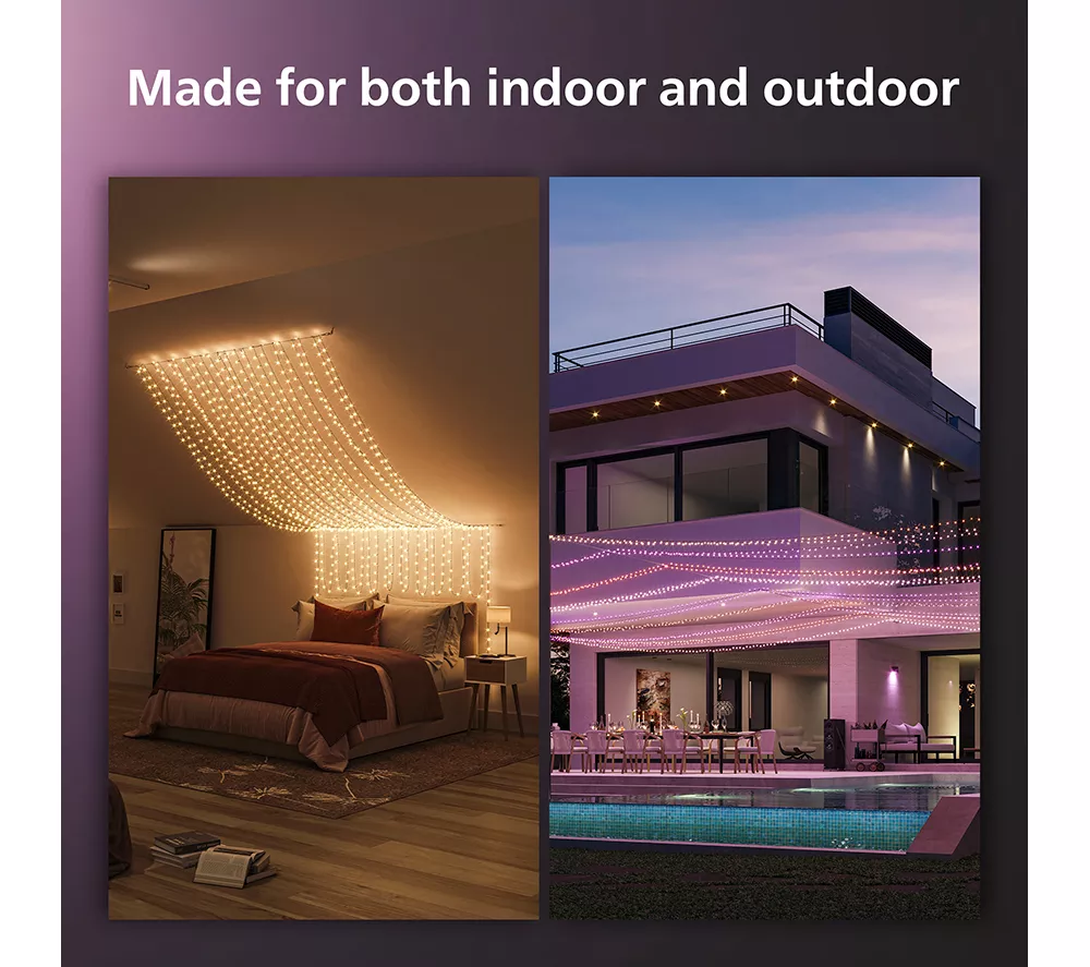 PHILIPS HUE Festavia Smart LED Colour String Lights - 500 mini LEDs 40 m