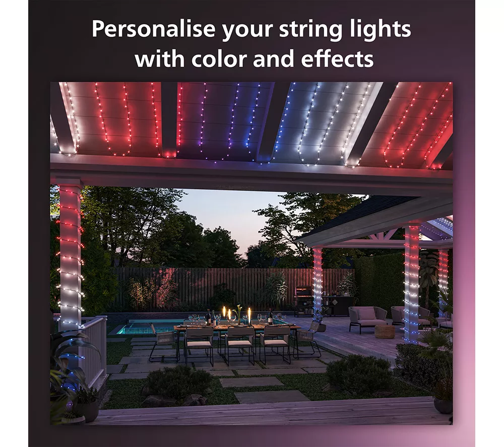 PHILIPS HUE Festavia Smart LED Colour String Lights - 500 mini LEDs 40 m