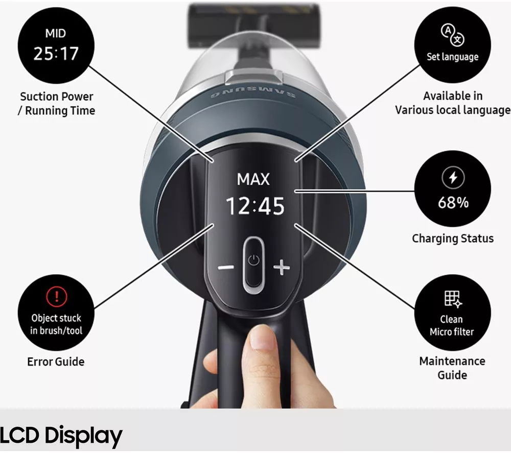 SAMSUNG Jet 85 Pet Max 210W VS20C8522TN EU Cordless Vacuum Cleaner with Pet Tool+ - Green