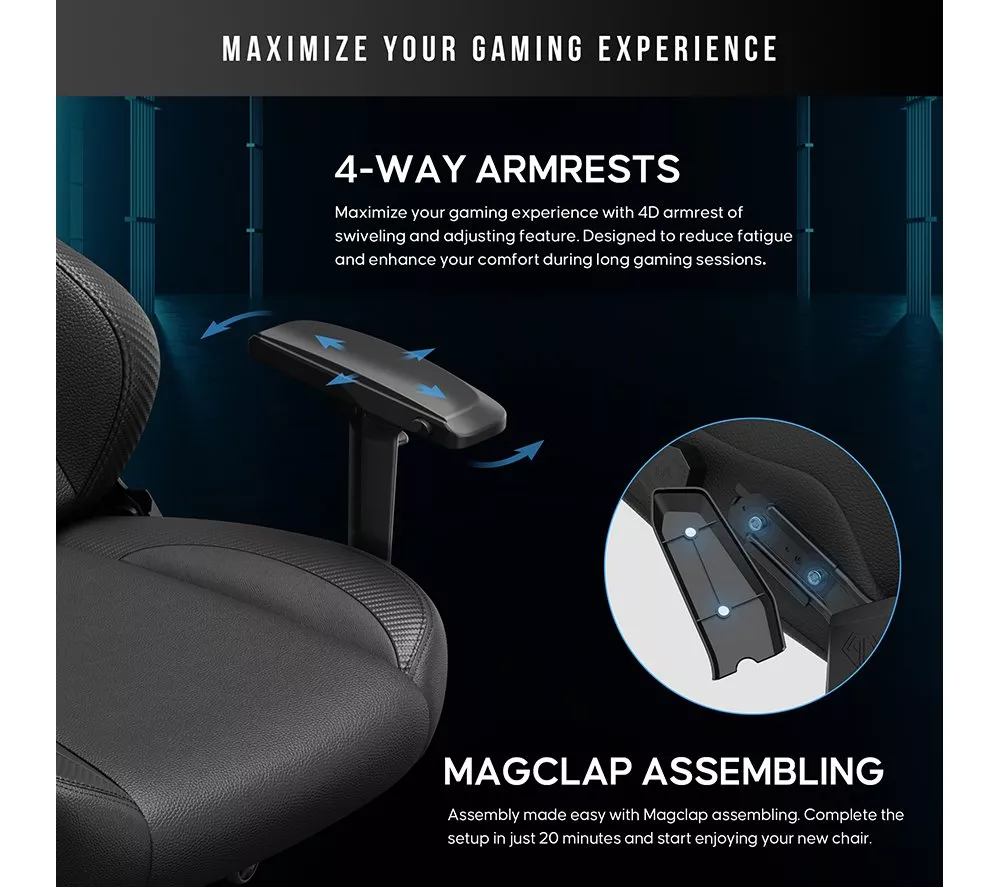 ANDASEAT Gravity Gaming Chair - Black