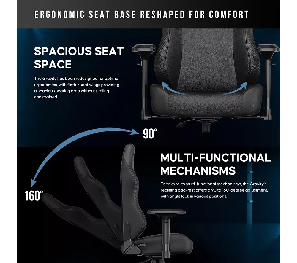 ANDASEAT Gravity Gaming Chair - Black