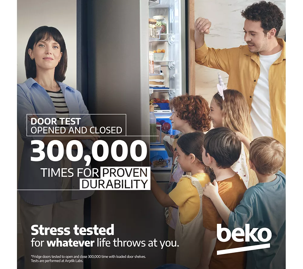 BEKO GN14790PX Fridge Freezer - Brushed Steel