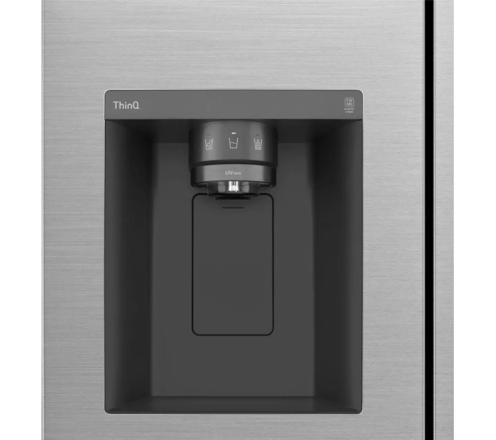 LG UVNano GSLD80PZRD American-Style Smart Fridge Freezer - Shiny Steel