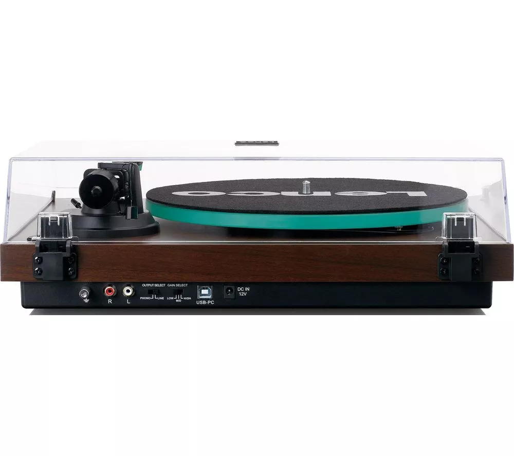 LENCO LBT-225 Belt Drive Bluetooth Turntable - Walnut