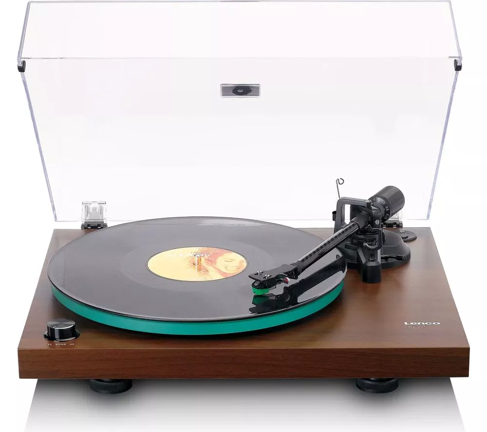 LENCO LBT-225 Belt Drive Bluetooth Turntable - Walnut