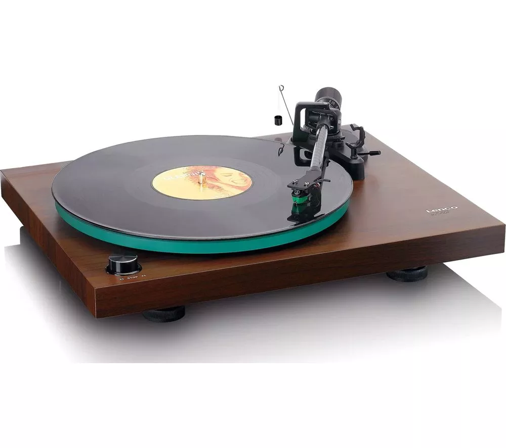 LENCO LBT-225 Belt Drive Bluetooth Turntable - Walnut