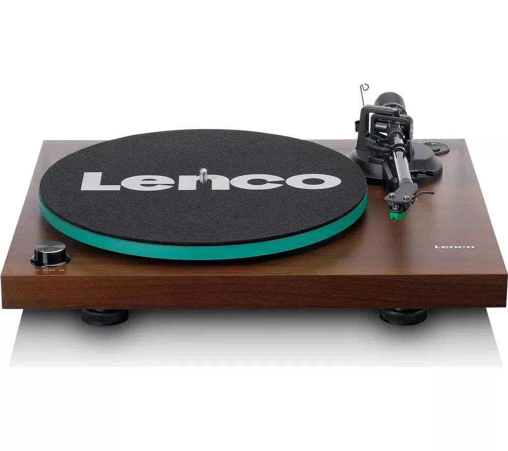 LENCO LBT-225 Belt Drive Bluetooth Turntable - Walnut