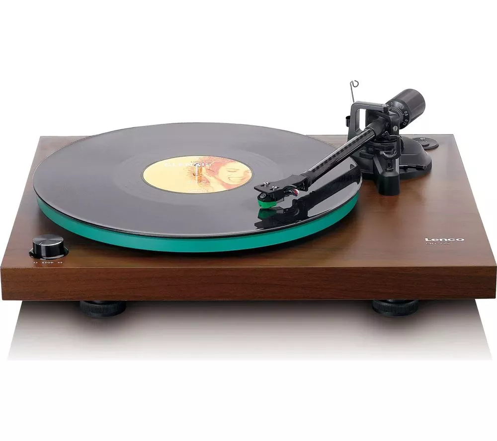 LENCO LBT-225 Belt Drive Bluetooth Turntable - Walnut